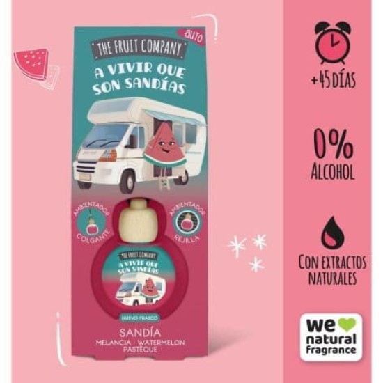 The Fruit Company Ambientador Coche Sandía 5Ml 1