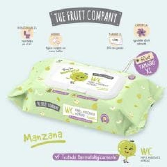 The Fruit Company Toallitas Húmedas Manzana 1