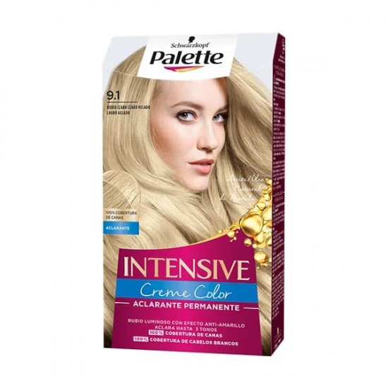 Tinte del Pelo Schwarzkopf Palette Nº 9.1 Rubio Claro Claro Helado 0