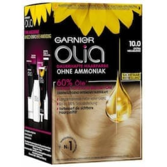 Tinte Pelo Garnier Olia N10.0 Rubio Extra Claro 0