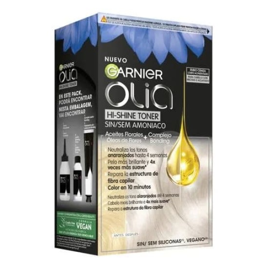 Tinte Pelo Garnier Olia Rubio Ceniza 0