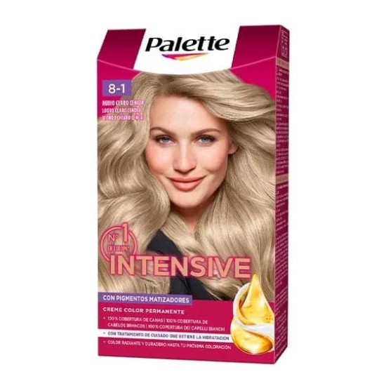 Tinte Pelo Schwarzkopf Palette Nº 8.1 Rubio Claro Ceniza 0