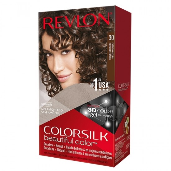 Tinte Revlon Colorsilk 30 Castaño Oscuro 0