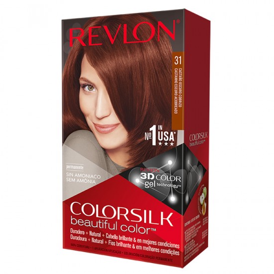 Tinte Revlon Colorsilk 31 Castaño Oscuro Cobrizo 0
