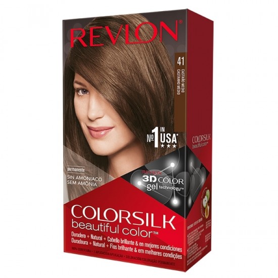 Tinte Revlon Colorsilk 41 Castaño Medio 0