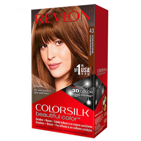 Tinte Revlon Colorsilk 43 Castaño Medio Dorado 0