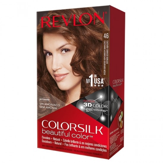 Tinte Revlon Colorsilk 46 Castaño Cobrizo Dorado 0