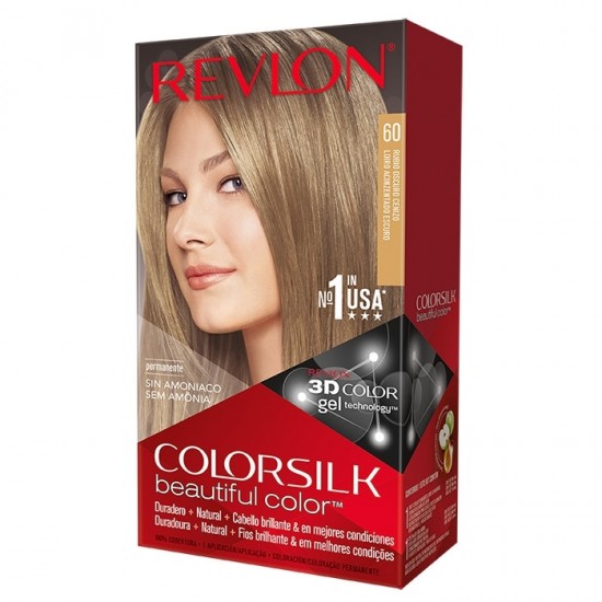 Tinte Revlon Colorsilk 60 Rubio Oscuro Ceniza 0