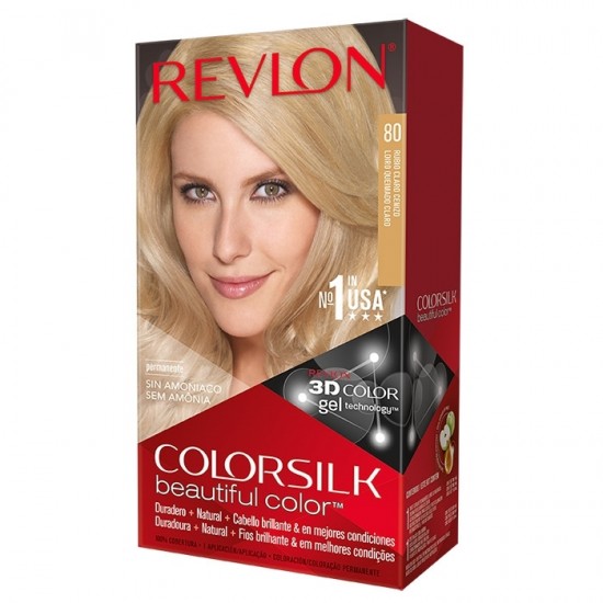 Tinte Revlon Colorsilk 80 Rubio Claro Ceniza 0