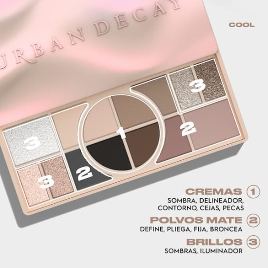 Urban Decay Naked Shaped paleta de sombra de ojos Cool 7