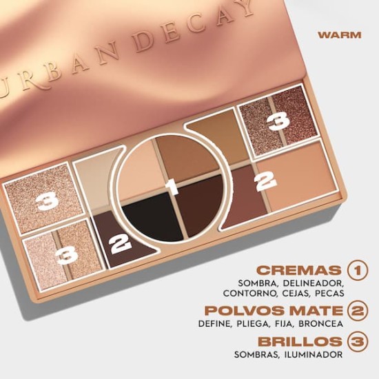 Urban Decay Naked Shaped paleta de sombra de ojos Warm 7