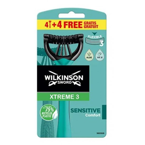 Wilkinson Xtreme3 Sensitive 4+4 Unidades 0