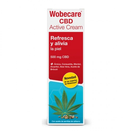 Wobecare CBD Active Cream 500mg 0