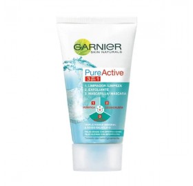 Garnier Pure-A Gel Limpiador Integral 3En1 150Ml - Garnier pure-a gel limpiador integral 3en1 150ml