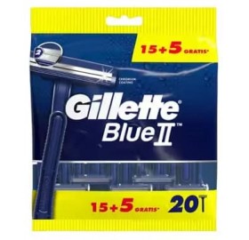 Gillette Blue II 15+5 Unidades - Gillette Blue II 15+5 Unidades