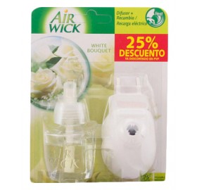 Ambientador Airwick White Bouquet Aparato+Recambio - Ambientador airwick white bouquet aparato+recambio