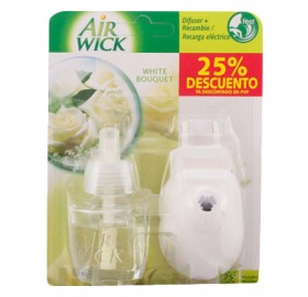 Ambientador Airwick White Bouquet Aparato+Recambio - Ambientador airwick white bouquet aparato+recambio