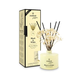 Ambientador Ambar Black & White Mikado Flor de Mimosa 40Ml - Ambientador ambar black & white mikado flor de mimosa 40ml