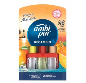 Ambientador Ambipur 3Volution Atardecer en Menorca Recambio 20ml Al Mejor Precio Online - Ambientador ambipur 3volution atardecer en menorca recambio 20ml
