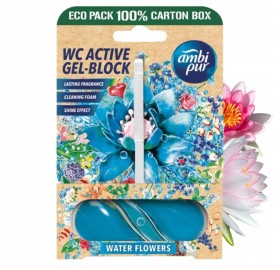 Ambientador Ambipur Wc Active Gel-Block Water Flowers - Ambientador Ambipur Wc Active Gel-Block Water Flowers