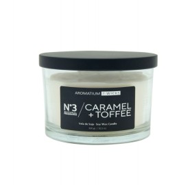 Ambientador Vela Aromatium Caramel Toffee 3 Mechas - Ambientador Vela Aromatium Caramel Toffee 3 Mechas