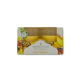 Ambientador Vela Aromatium Cóctel Tropical 2 uds - Ambientador vela aromatium cóctel tropical 2 uds