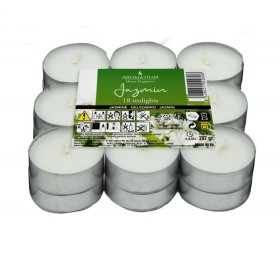 Ambientador Vela Aromatium Pack 18 Tealights Jazmín - Ambientador Vela Aromatium Pack 18 Tealights Jazmín