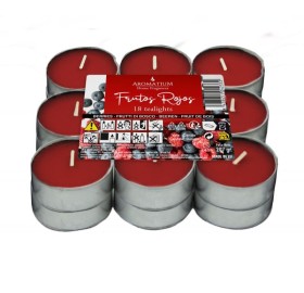 Ambientador Vela Aromatium Pack 18 Tealights Frutas del Bosque - Ambientador Vela Aromatium Pack 18 Tealights Frutas del Bosque