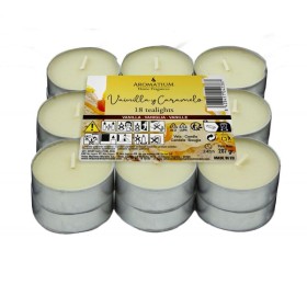 Ambientador Vela Aromatium Pack 18 Tealights Vainilla - Ambientador Vela Aromatium Pack 18 Tealights Vainilla