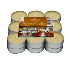 Ambientador Vela Aromatium Pack 18 Tealights Caramel Tofee - Ambientador Vela Aromatium Pack 18 Tealights Caramel Tofee