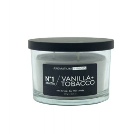 Ambientador Vela Aromatium Vainilla Tobacco 3 Mechas - Ambientador Vela Aromatium Vainilla Tobacco 3 Mechas