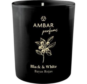 Ambientador Vela Black & White Bayas Rojas 125Gr - Ambientador Vela Black & White Bayas Rojas 125Gr