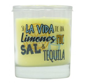Ambientador Vela Si La Vida Te Da Limones Pide Sal & Tequila