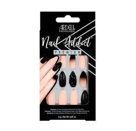 Ardell Nail Nail Addict Black Stud & Pink Ombre - Ardell Nail Nail Addict Black Stud & Pink Ombre