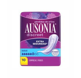 Ausonia Discreet Maxi 10Uds - Ausonia Discreet Maxi 10Uds