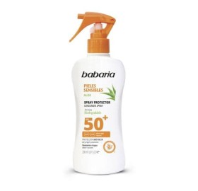 Babaria Aloe Pieles Sensibles Spray Protector SPF 50+ 200ml - Babaria Aloe Pieles Sensibles Spray Protector SPF 50+ 200ml