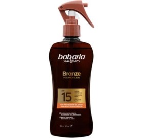 Babaria Bronze Fotoprotector Spray Aceite Protector Solar SPF 15 300ml - Babaria Bronze Fotoprotector Spray Aceite Protector Solar SPF 15 300ml