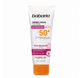 Babaria Crema Facial Antimanchas Rosa Mosqueta SPF50+