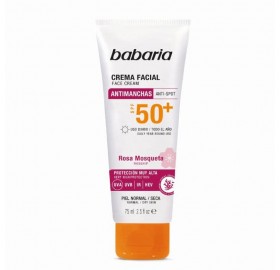 Babaria Crema Facial Antimanchas Rosa Mosqueta SPF50+ - Babaria Crema Facial Antimanchas Rosa Mosqueta SPF50+