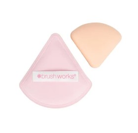 Brushworks Triangular Pillow Puff Duo - Brushworks Triangular Pillow Puff Duo