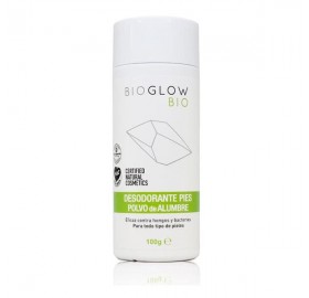 Desodorante Pies Bioglow Alumbre Polvo 100G