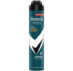 Desodorante Rexona Men Invisible Black+White Spray 200Ml - Desodorante rexona men invisible spray 200ml