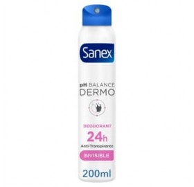 Desodorante Sanex Ph Balance Dermo Invisible 200Ml - Desodorante sanex ph balance dermo invisible 200ml