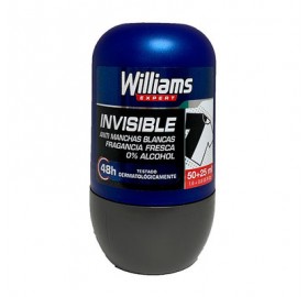 Desodorante Williams Invisible Rollon75Ml - Desodorante Williams Invisible Rollon75Ml