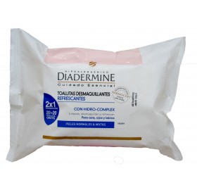 Diadermine Toallitas desmaquilladoras 2X1 - Diadermine toallitas desmaquilladoras 2x1