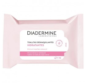 Diadermine Toallitas seca sensible Desmaquilladoras 25 Uni - Diadermine Toallitas seca sensible Desmaquilladoras 25uds