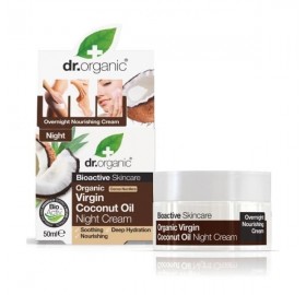 Dr Organic Crema De Noche Con Aceite De Coco 50Ml - Dr Organic Virgin Coconut Oil Noche 50ml