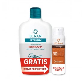 Ecran Aftersun Leche Hidratante Reparadora 400Ml - Ecran after sun leche hidratante reparadora 400ml + spray protector spf30