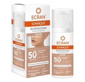 Ecran Sunnique facial Color antimanchas fluido Protector Spf 50+ 50 ml - Ecran Sunnique facial Color antimanchas fluido Protector Spf 50+ 50 ml