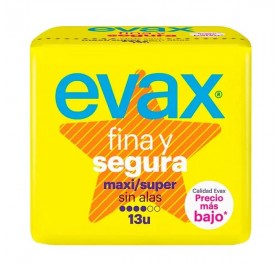 Evax Fina Y Segura Maxi Sin Alas 13Und - Evax Fina Y Segura Maxi Sin Alas 13Und